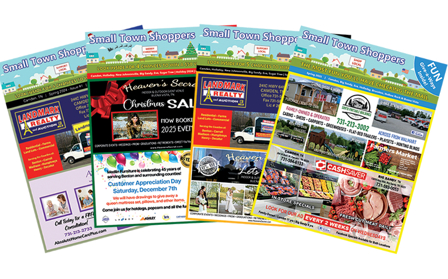 Small Town Shoppers Magazine Spread